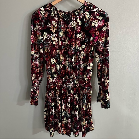 Ella Moss Girl's Priscilla Print Velour Dress‎ | Floral - Picture 1 of 7